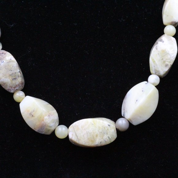 DTR JAY KING STERLING SILVER YELLOW SPECKLED AGATE BEAD NECKLACE - Picture 10 of 10